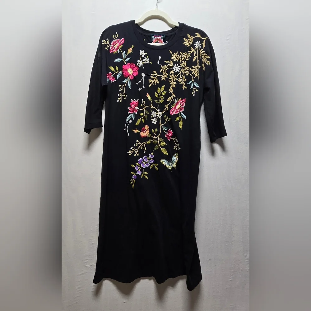 Johnny Was Osaka Dolman Sleeve Knit Dress Size Small - Picture 2 of 7